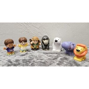 Fisher Price Little People Lot Bundle Of 7 Joseph Lemonade Mom Hippo Lion Bear